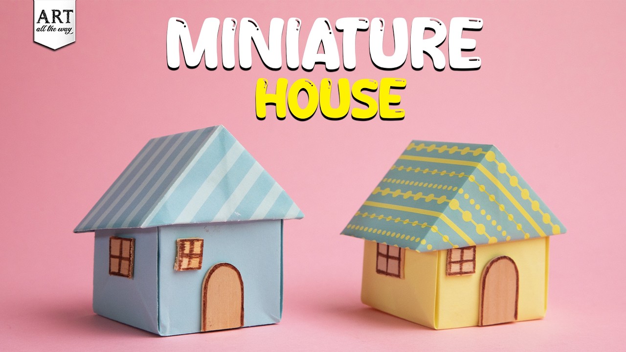 DIY Mini House 🏠 | Easy Miniature House Craft for Beginners