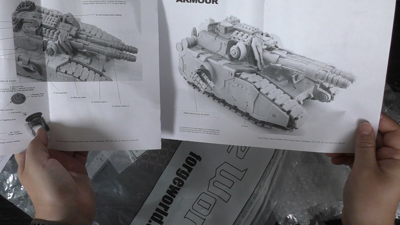 Space Marine Legion Falchion - Super Heavy Tank - Unboxing (HH & 40K)