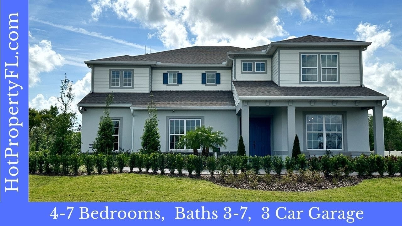 Tour The Roseland Model Home By Pulte Homes In Orlando's Sunset Preserve - 4-7 Bedrooms!