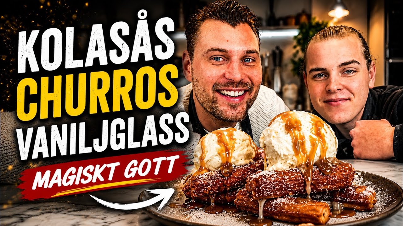ChurrosBÄGARE med hemmagjord vaniljglass och kolasås | MatPoolen