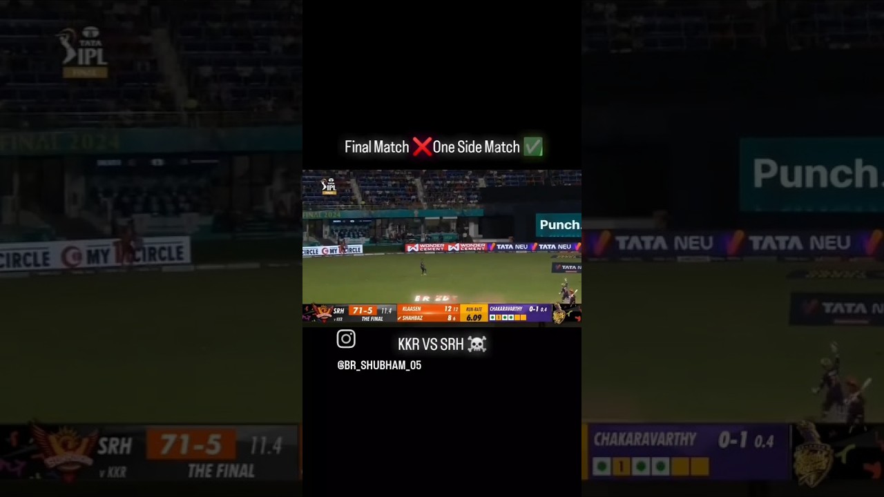 Final match ❌️one side match ✅️ KKR VS SRH👿👿