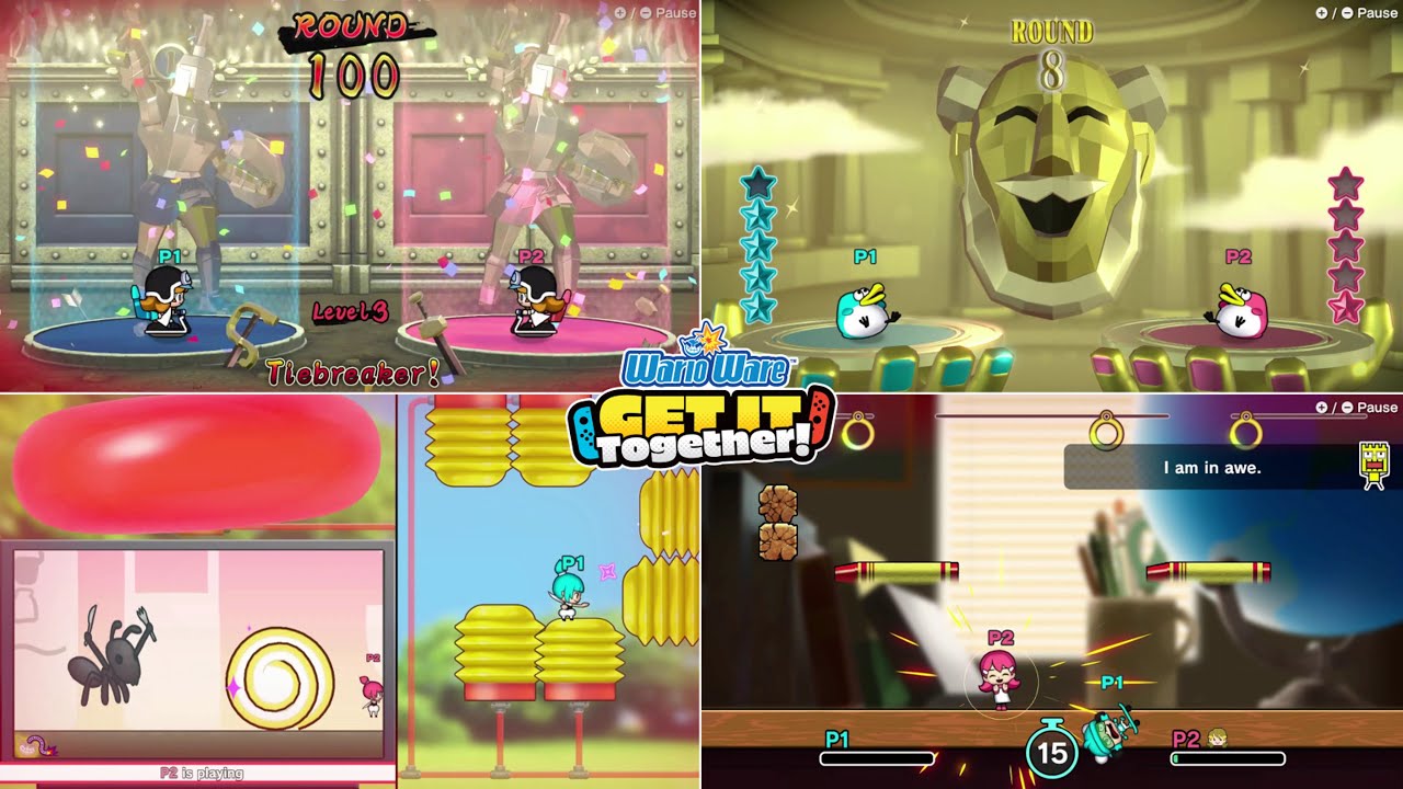 WarioWare: Get It Together! All Variety Pack Modes but I Play All by Myself