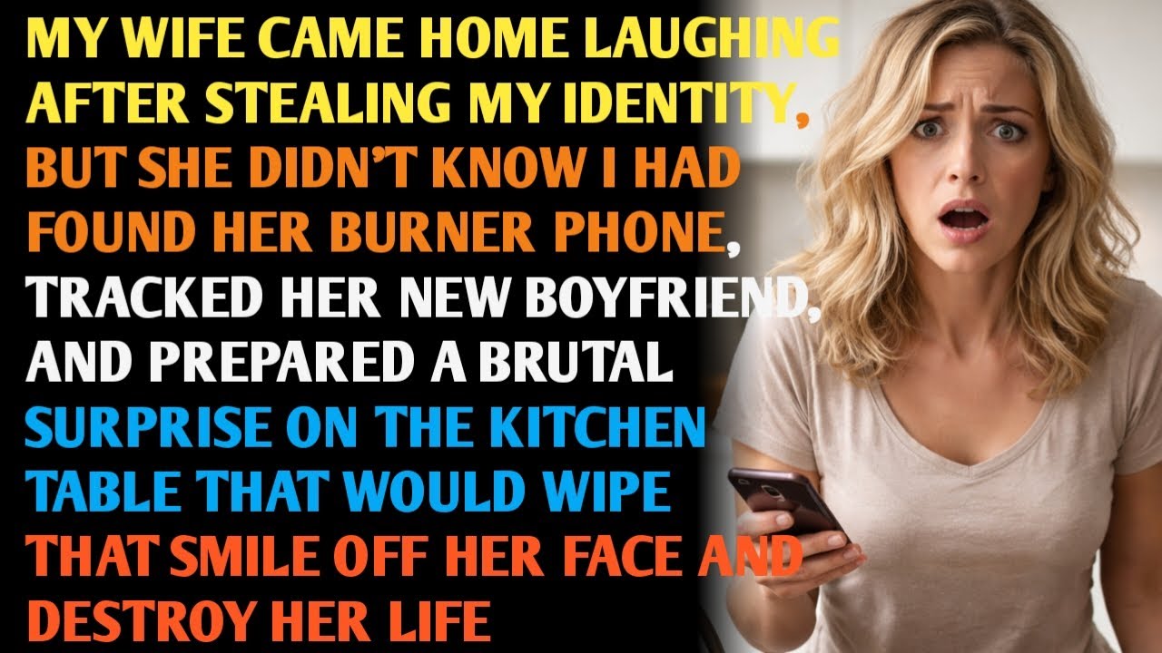 MY WIFE CAME HOME LAUGHING AFTER STEALING MY IDENTITY, BUT SHE DIDN'T KNOW I HAD FOUND...