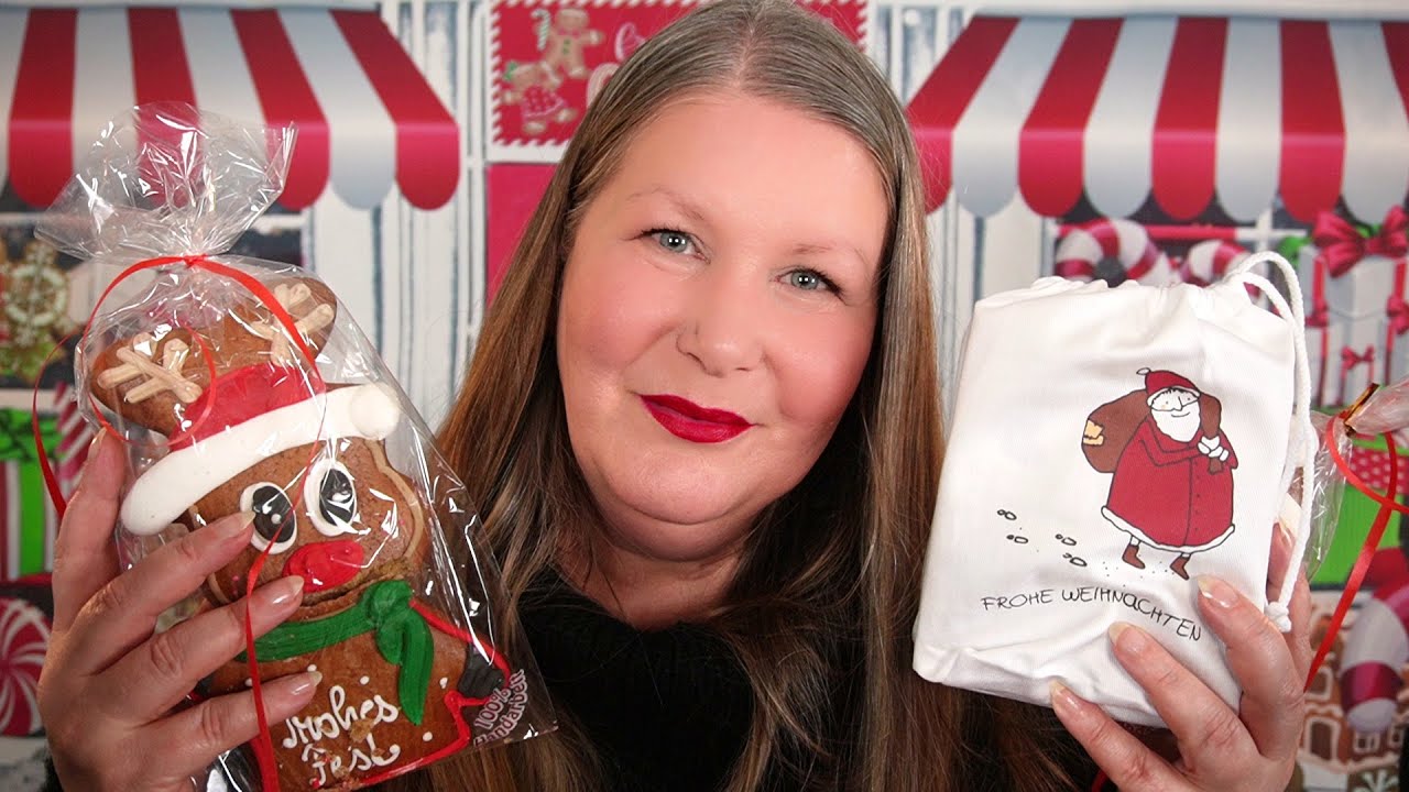 ASMR X-MAS SWEETS STORE Roleplay 🍫 Schreibsounds, Knistern, Flüstern, Tapping, Syratching 🍫 Deutsch