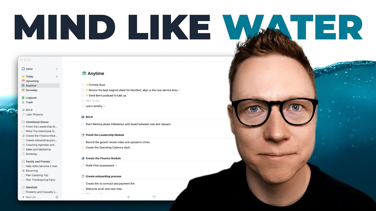 How to Get a Mind Like Water with Things and GTD