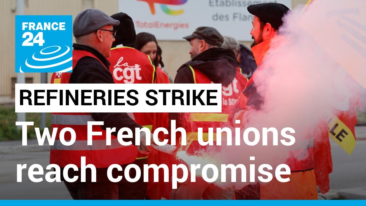 Two French unions reach compromise with TotalEnergies, but CGT continues strike &bull; FRANCE 24