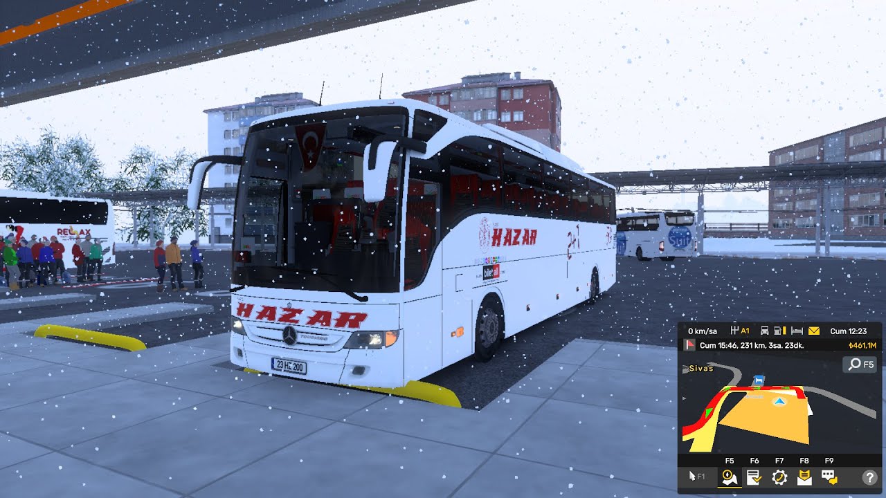 SİVAS'TAN ELAZIĞ'A GİTTİK. MALATYA'YA UĞRADIK. TİPİ VARDI. (KIŞ TEMALI) #yolcudurarda #otobüs #ets2