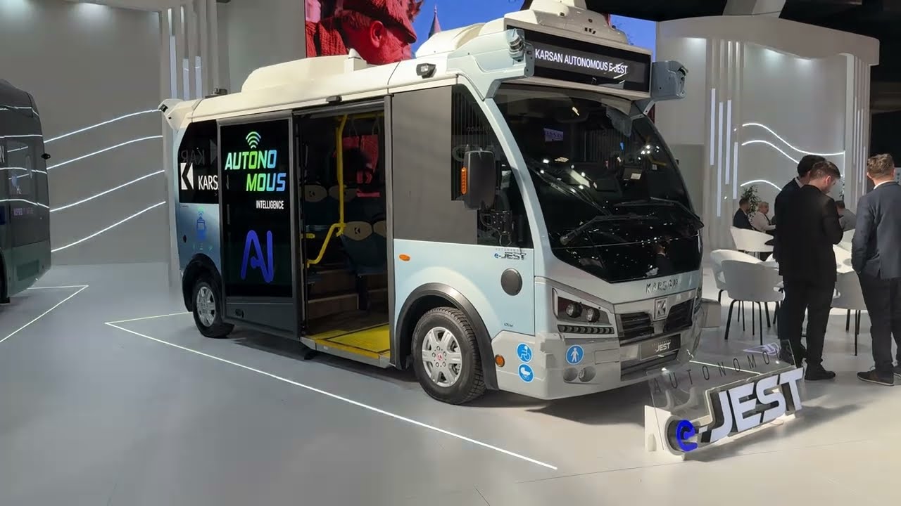Karsan e-JEST Autonomous &ndash; Next-Gen Electric Minibus Walk-through Busworld Europe 2025 Brussels