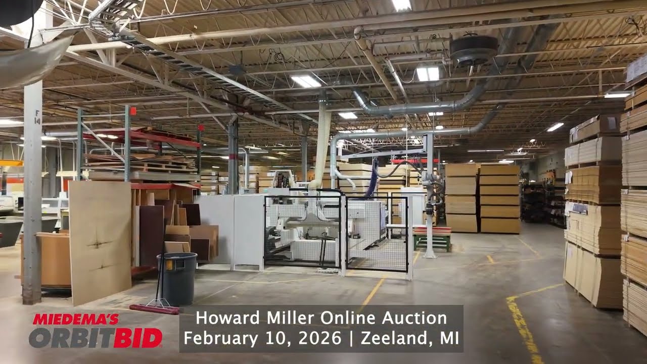Final Howard Miller Equipment Auction | Zeeland, MI | February 10 Orbitbid.com Auction