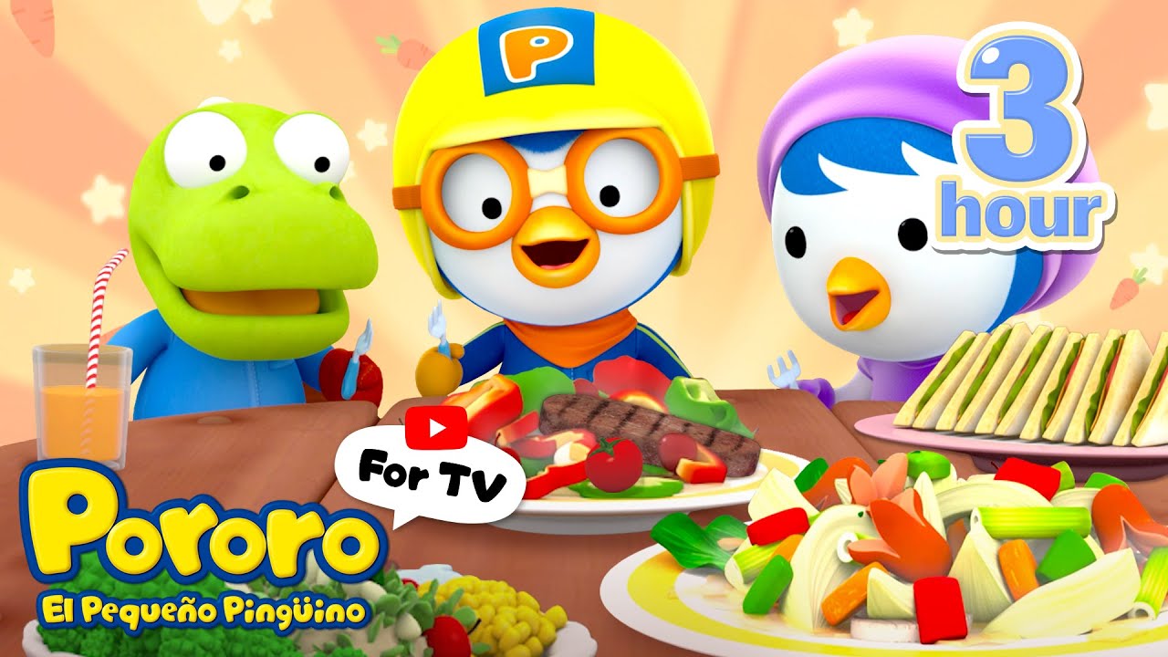 🎬Pororo Teatro de Episodios | Hábitos de alimentación | Póroro Español - Episodios Completos