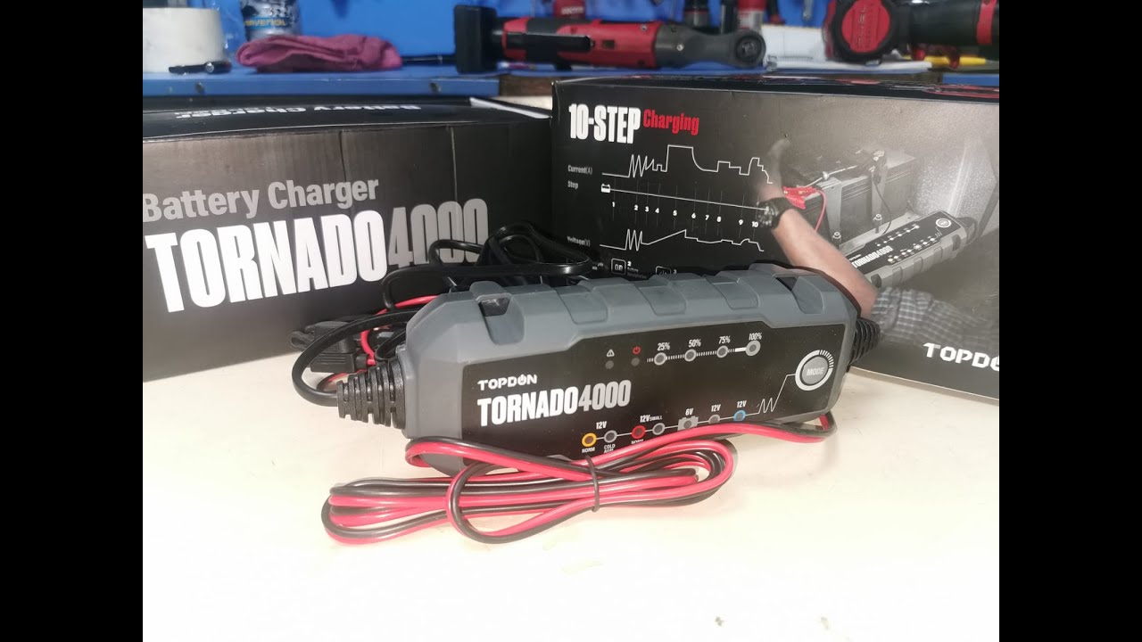 Обзор зарядного устройства TOPDON TORNADO 4000
