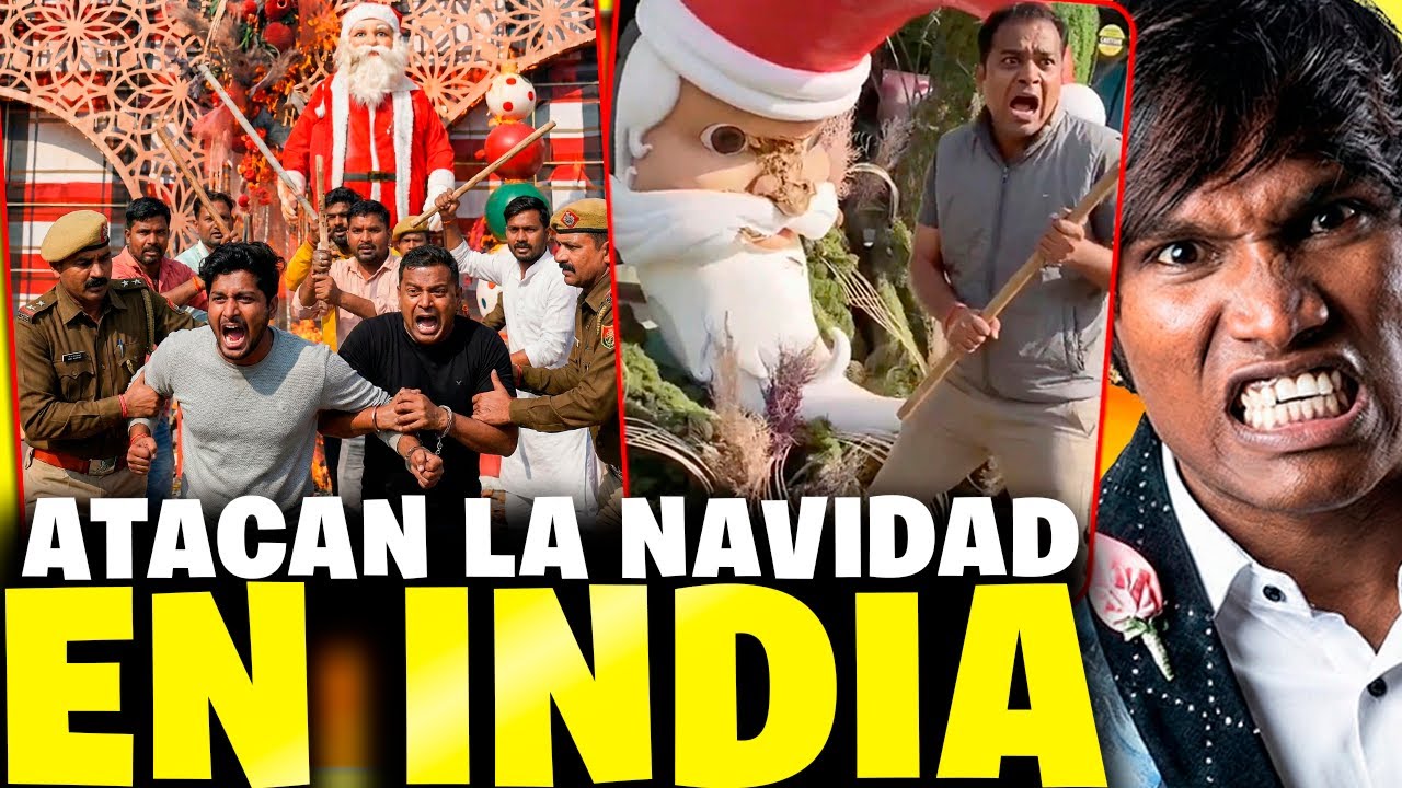 ODIAN la NAVIDAD 🎄😡 Destruyen decoración navideña en INDIA 🇮🇳