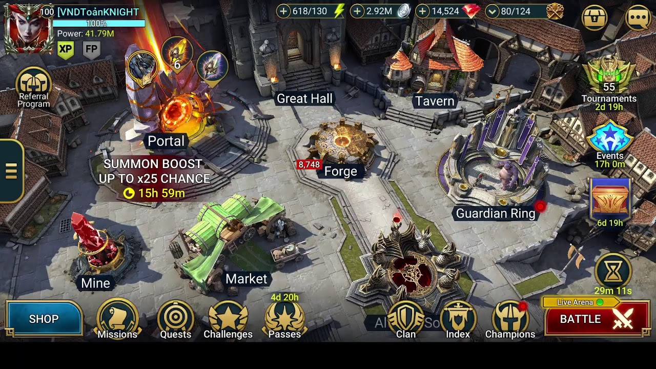 Live Arena season 9  [VND] ToảnKNIGHT  #raidshadowlegends #livearenaraid
