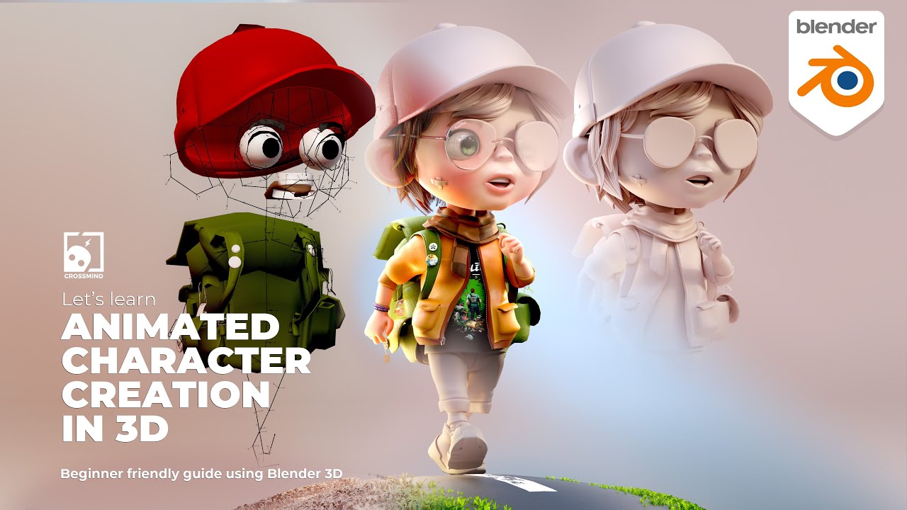 Lets Learn Animated Character Creation - Blender 3D (2025)