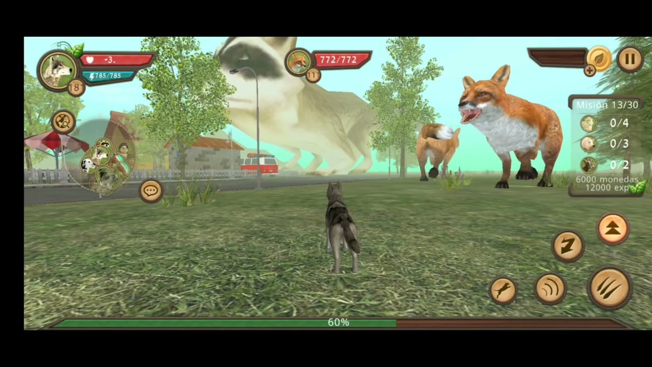 Dogsim. Animales grandes