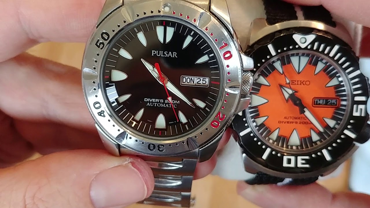 Pulsar Diver's 200m vs. Seiko Diver. Der perfekte t&auml;gliche Pr&uuml;gelknabe? aka Alba Mantaray deutsch