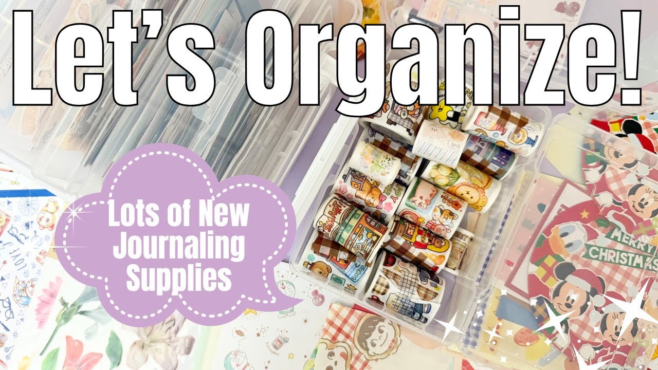 Organizing My New Journaling Supplies | Michaels Organization Containers