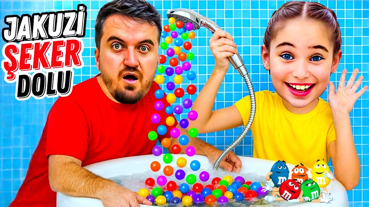 ELİF SİNEM JAKUZİDEN ŞEKERLER AKIYOR ‼️ SİHİRLİ MUSLUK JAKUZİYİ DOLDURDU !!