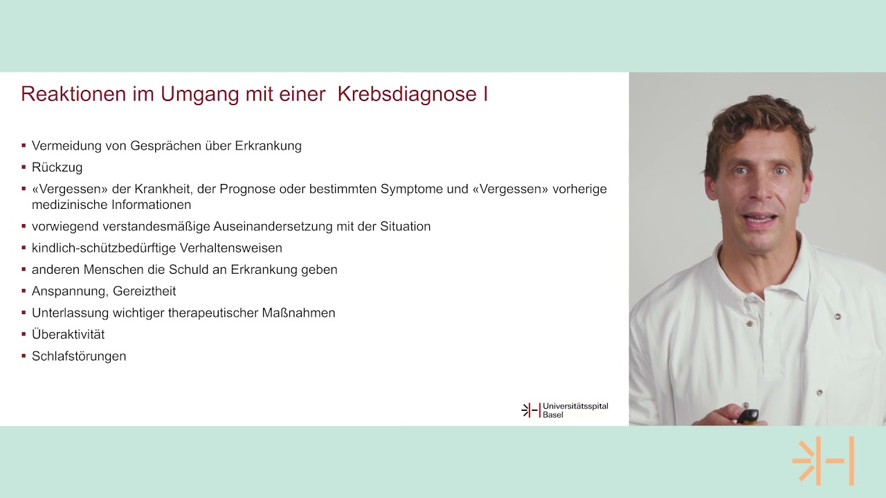 Vortrag Tumorzentrum: Psychoonkologie - warum zum Psychologen?