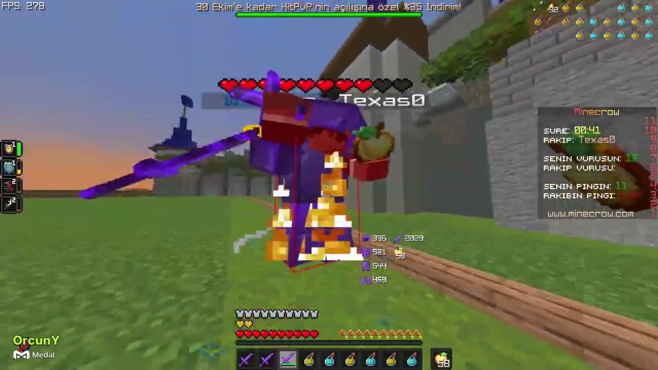 KUDURUKLARA İLGİ  |  #minecraft #pvp #imibiyum #clip #macepvp #nethpot
