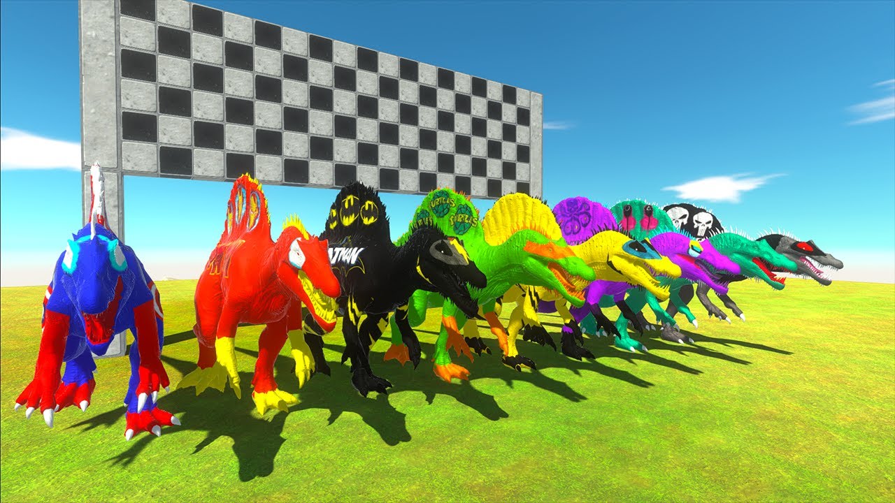 Dinosaurus Jurassic World Dominion: Spinosaurus Team Superheroes Dc Marvel Justice League Speed Race