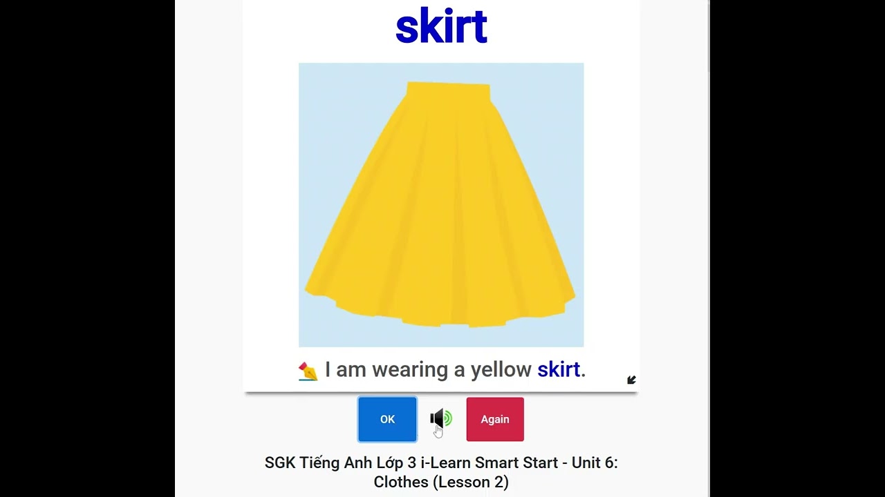 Unit 6 - clothes