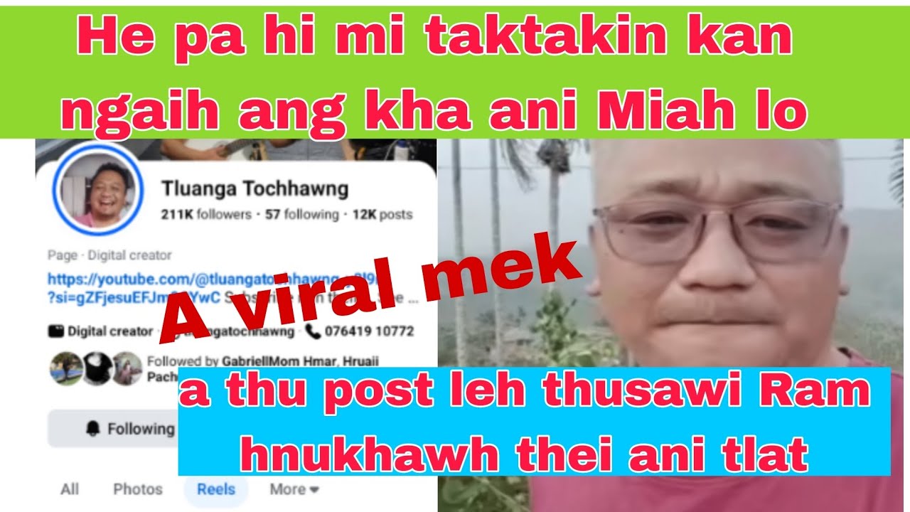 He pa hi i ngaih ang ngawt ani lo😲a video post viral mek hi lo ngaithla ve teh u