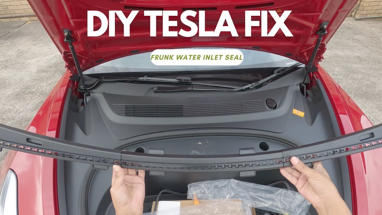 Cheap Tesla Accesory | Front Trunk Weather Seal Install | Model Y + Model 3 | Air and Water Seal