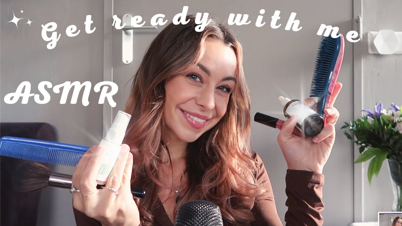GET READY WITH ME ASMR TRIGGERS (DUTCH) | Danique Hogguer
