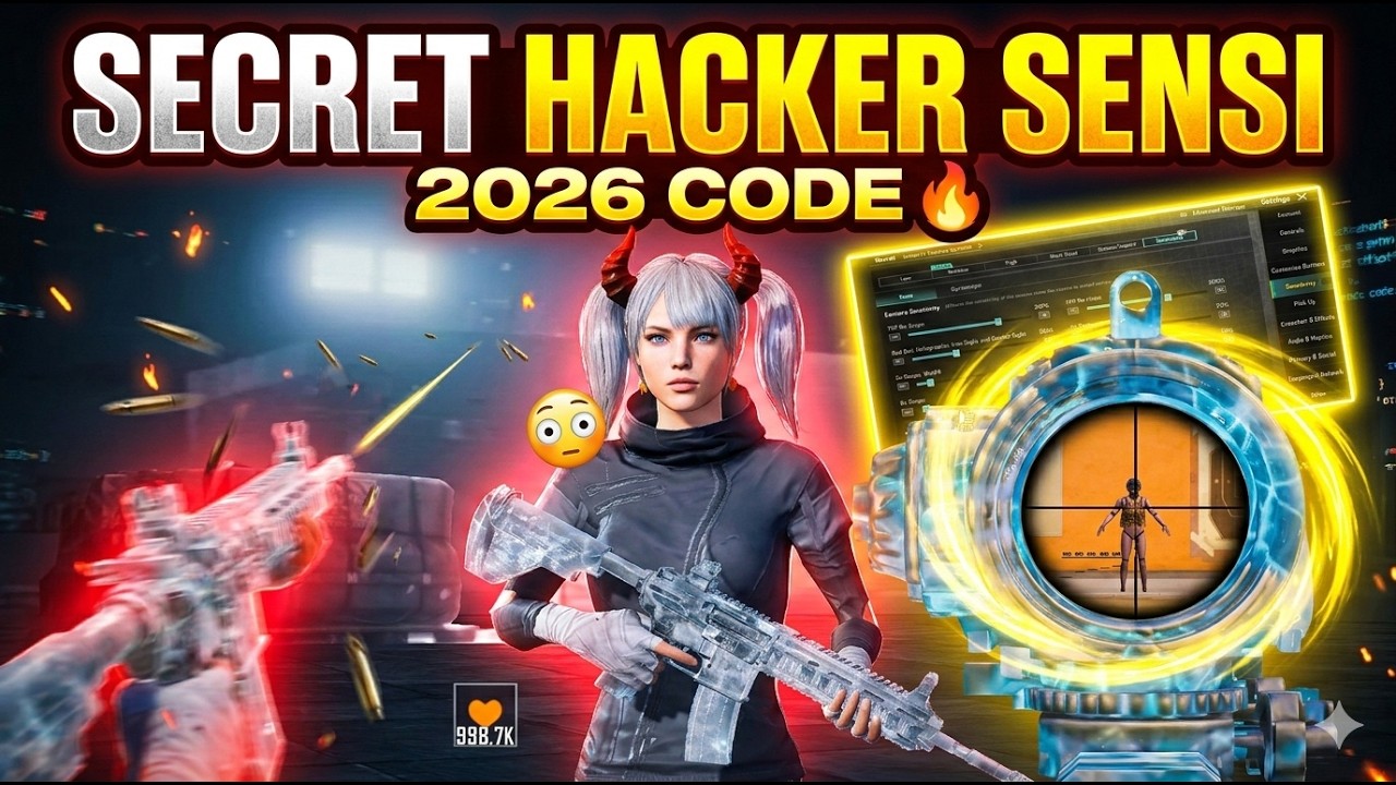 I Found the SECRET HACKER Sensitivity! 🔥 BGMI:PUBG 2026 Code