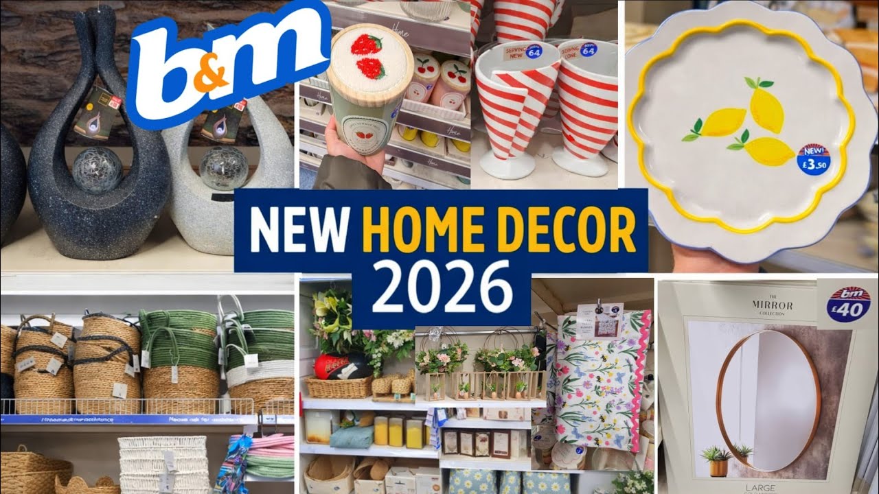 B&M Home Decor Collection 2026 ✨ New Range | Come Shop With Me
