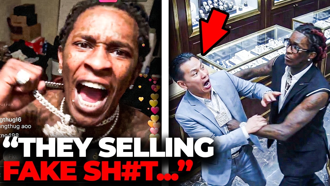 Young Thug Checks Ice Box Jewelers For Finessing Him