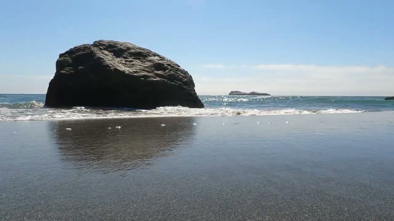 Trinidad, California Day before the tsunami July 29, 2025 #tsunami #ocean #water #beach #waves #sand