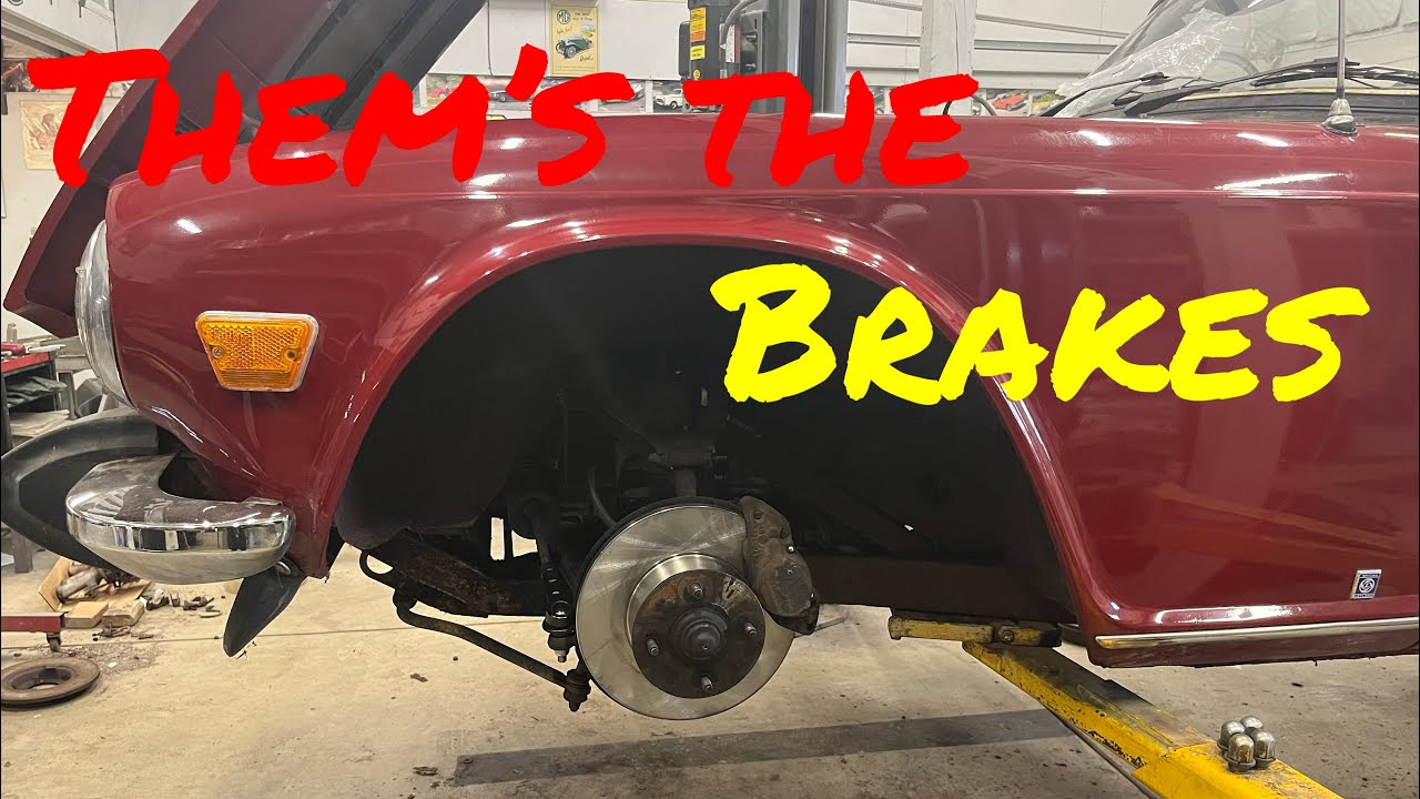 TR6 front brakes and tie rods