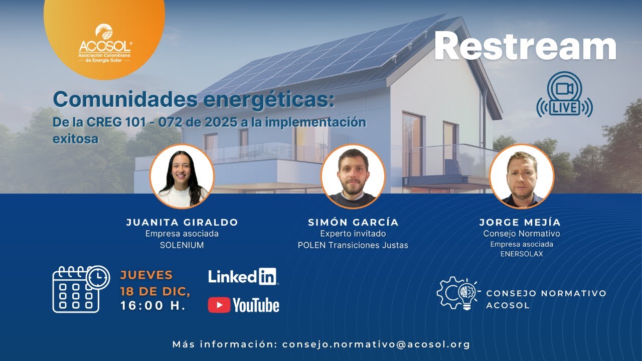 Avances en la Implementación de las Comunidades Energéticas: Resolución CREG 101-072 de 2025
