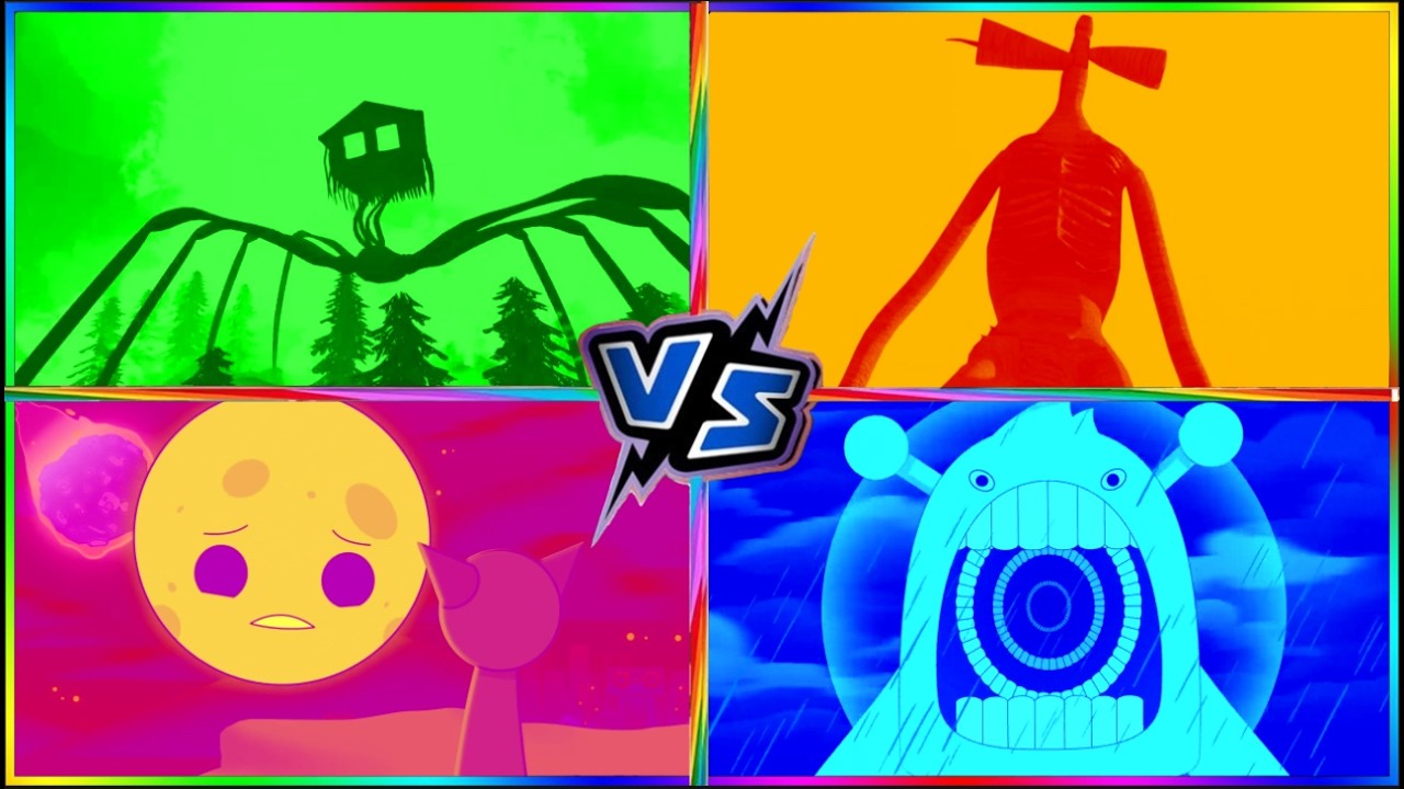 🏠🕷️ House Head 🆚 📢 Siren Head 🆚 🌙 Lunar Moon 🆚⭐Suprunki⭐ 🎶CoffinDance Song #38