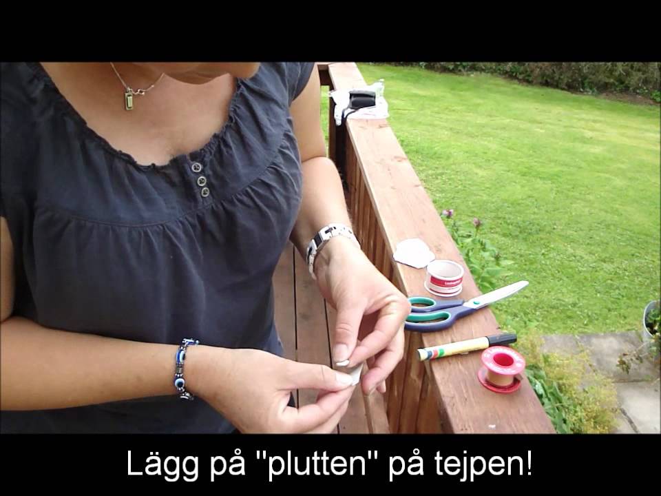 Instruktionsfilm tejpning av öron
