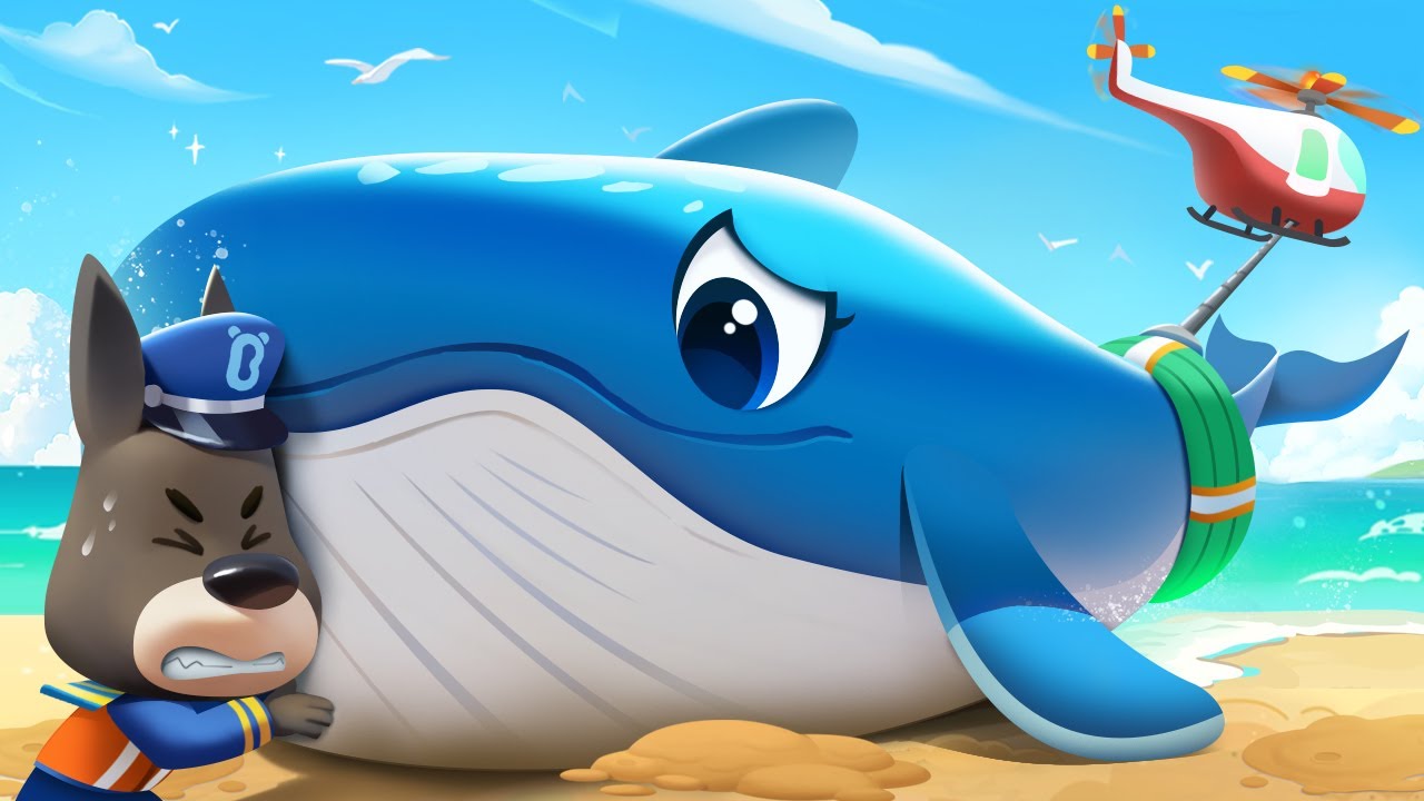 Police Rescue A Humpback Whale | Educational Cartoons for Kids | Sheriff Labrador