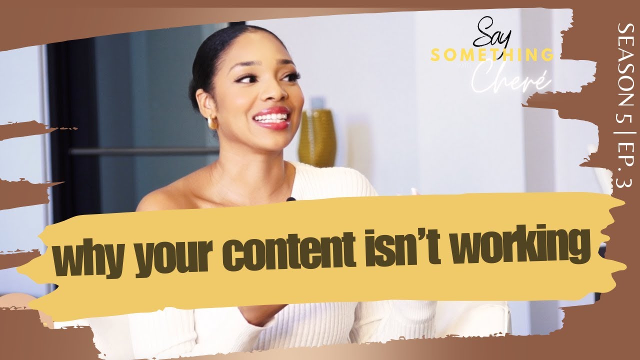 The best content creator tip you will ever need! | Yanique Duke | Say Something w/Cher&eacute;