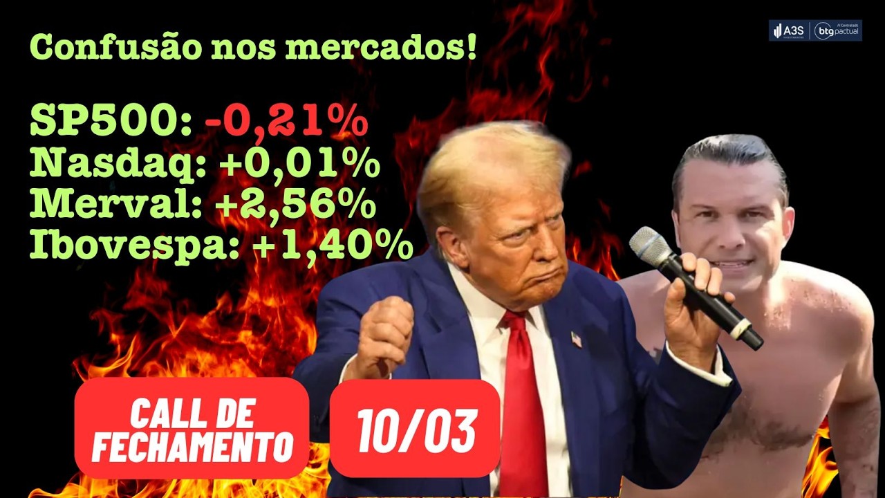 Uma tremenda CONFUSÃO | Call de Fechamento 10/03/2026 18:00 hs