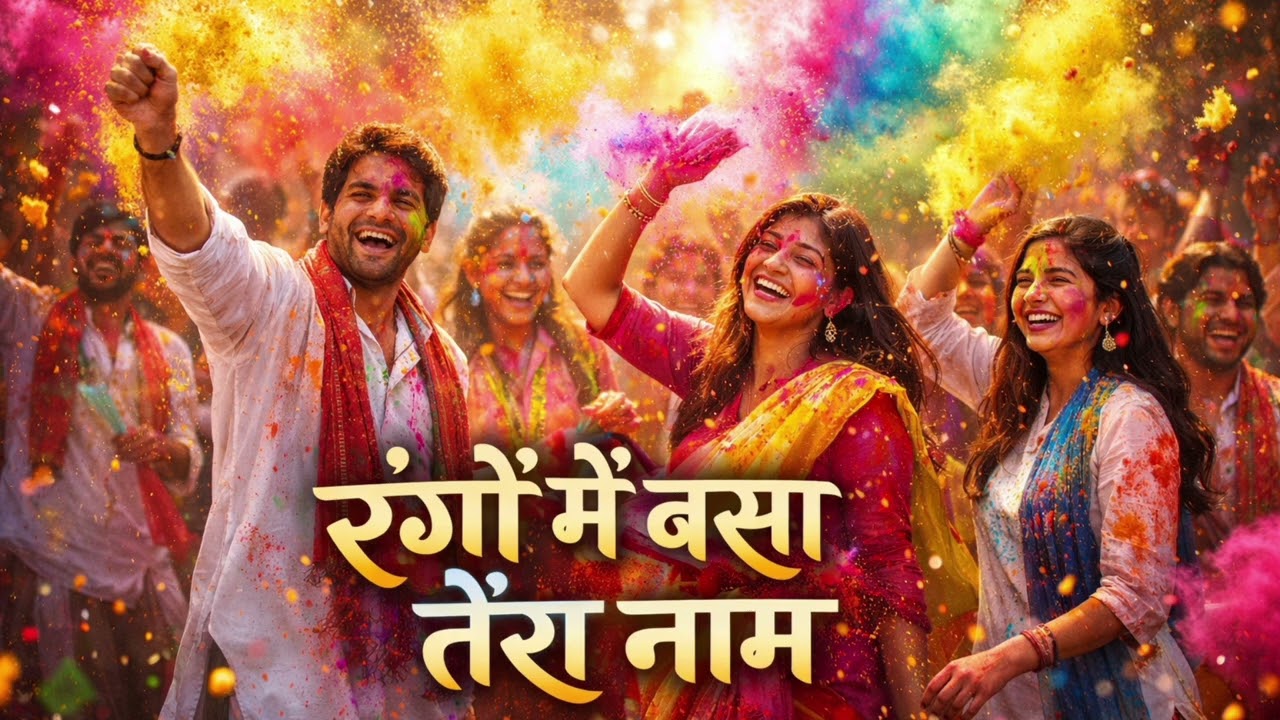रंगों में बसा तेरा नाम 🌈 | Holi Special New Romantic Song | 2026 #holi #song 