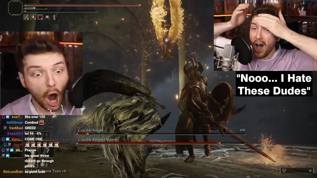 CDawgVA Vs Crucible Knight Duo Boss Fight - Elden Ring