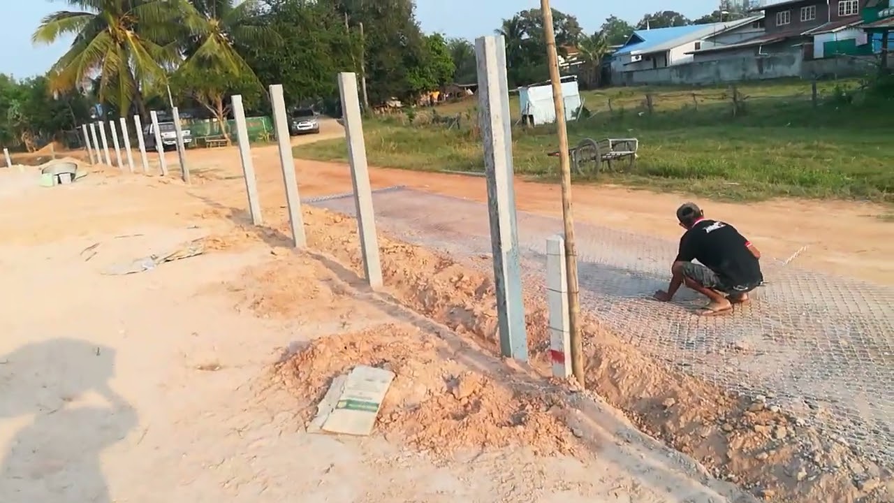 ดูการทำรั้วตาข่ายเหล็ก