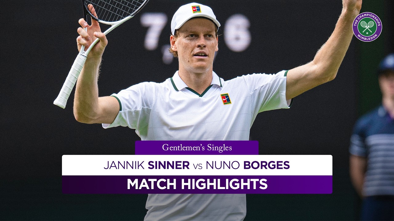 Sinner FIRING on Centre Court! | Jannik Sinner v Nuno Borges |  Highlights | Wimbledon 2026