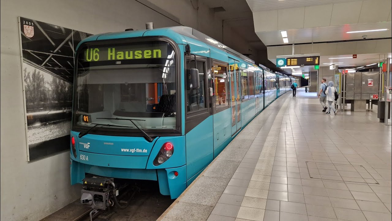 Mitfahrt in der kompletten U6 von Hausen bis Ostbahnhof im U5-25 630 A
