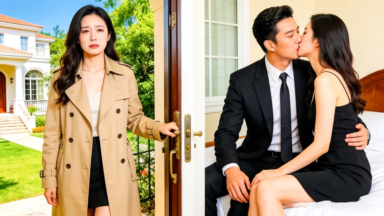 Cheating husband with mistress—suddenly wife stands outside the door, he panics