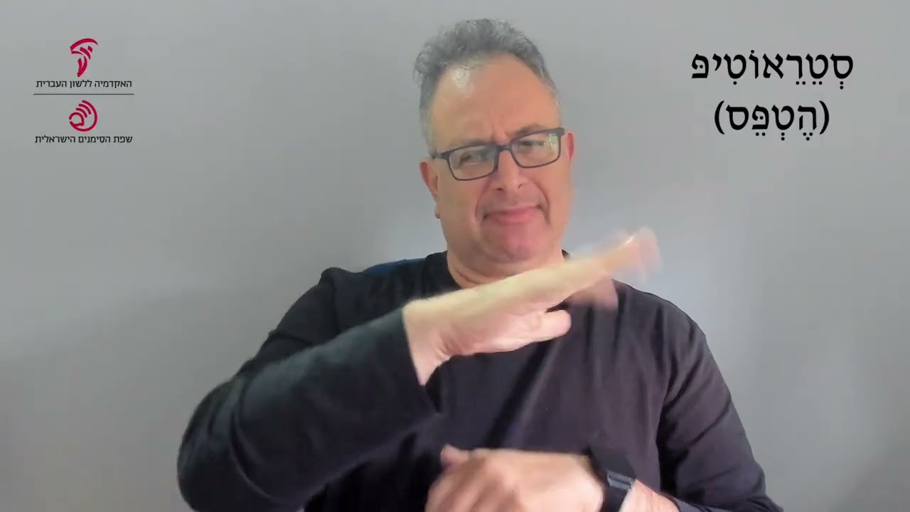 סטריאוטיפ בשפת הסימנים הישראלית