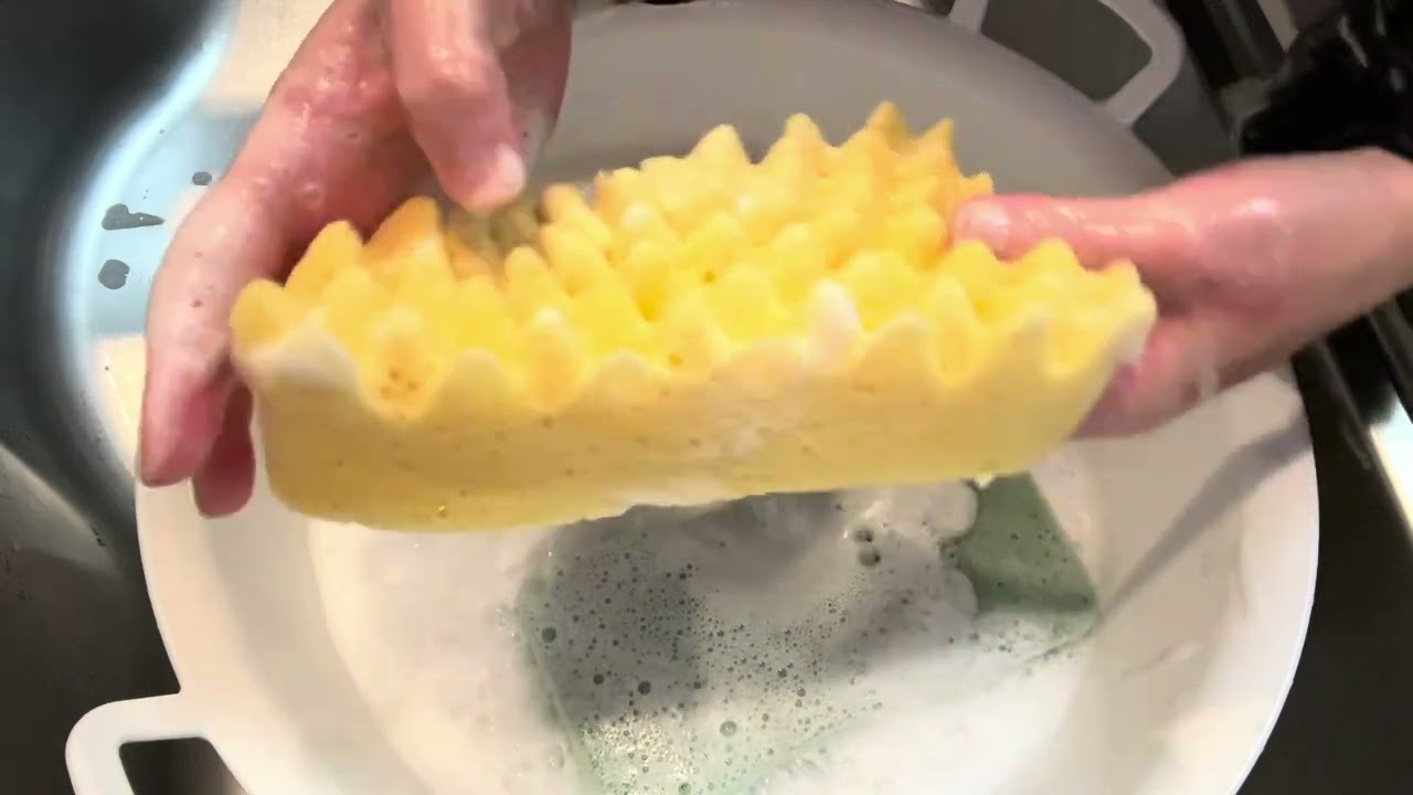 Car wash waffle sponge 3 aperture rinse 🧴 video 🎥 Enjoy ⭐️🌈🌈