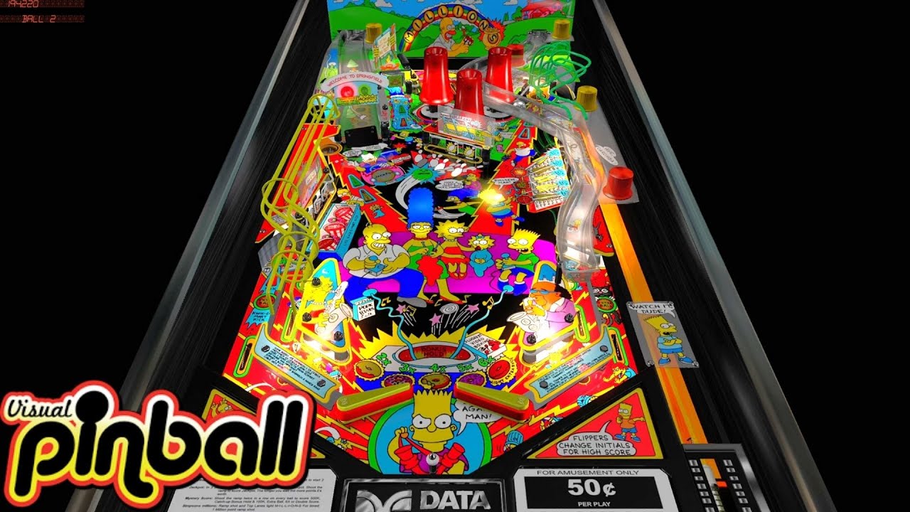 THE SIMPSONS - PINBALL | Essa Mesa de The Simpsons é Simplesmente Épica! - VPINBALL#17