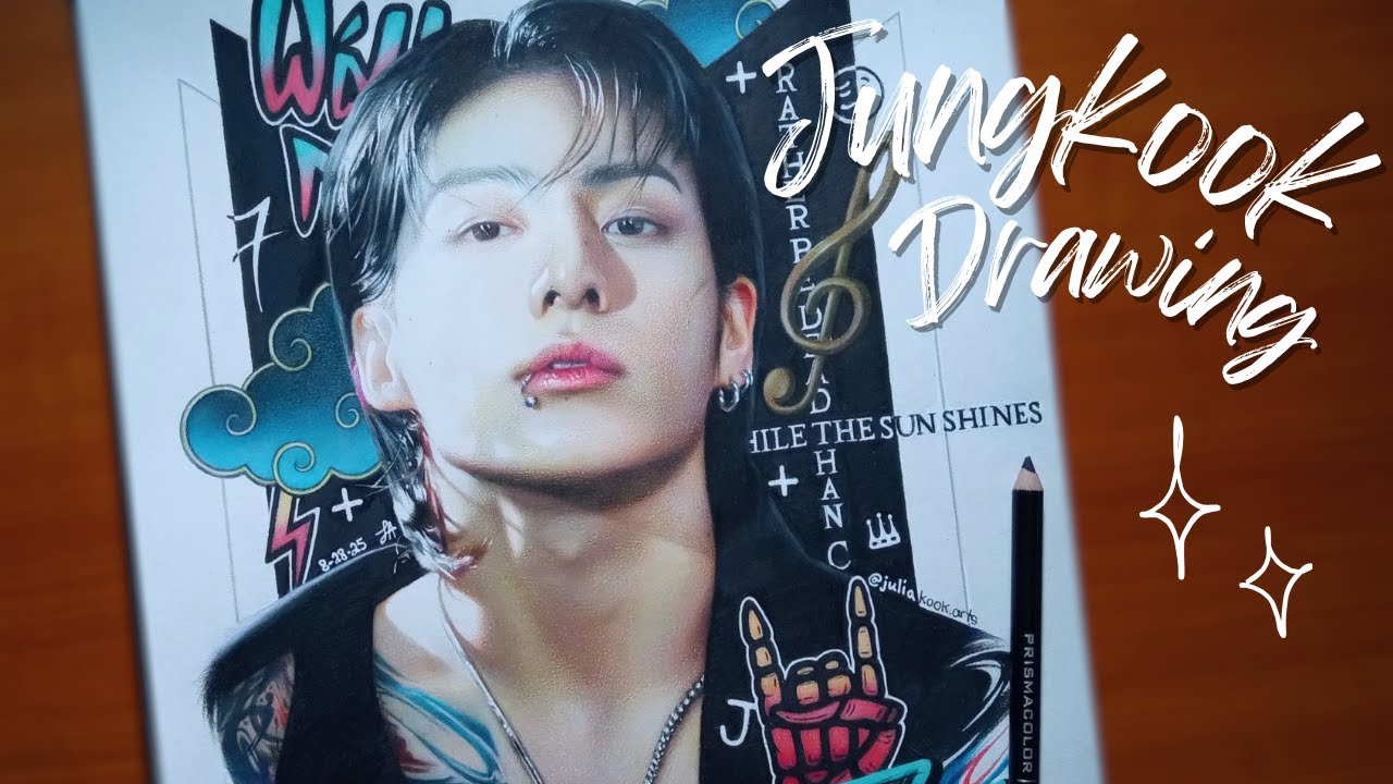 BTS Jungkook(정국) Colored Pencil Drawing (HAPPY JK DAY!!!) | Time-Lapse